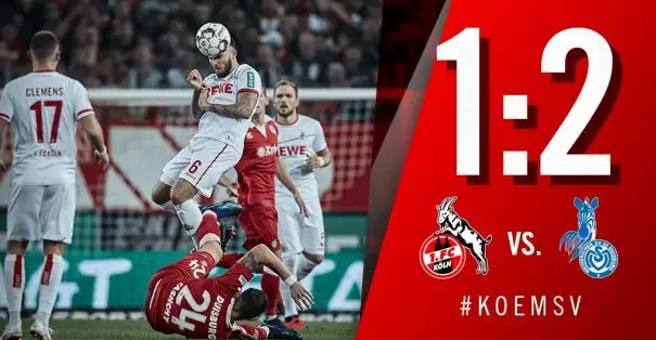 Köln'den sürpriz yenilgi! 