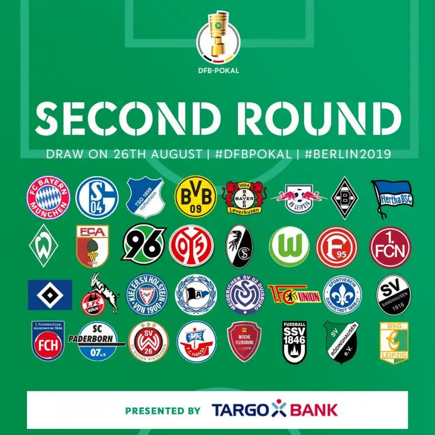 DFB Pokal 2. tur kurası bugün TSİ 19:00'da çekiliyor