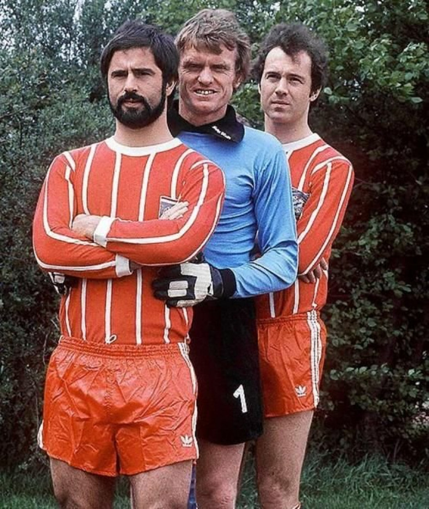 Gerd Müller, Sepp Maier ve Franz Beckenbauer Gerd Müller, Sepp Maier ve Franz Beckenbauer