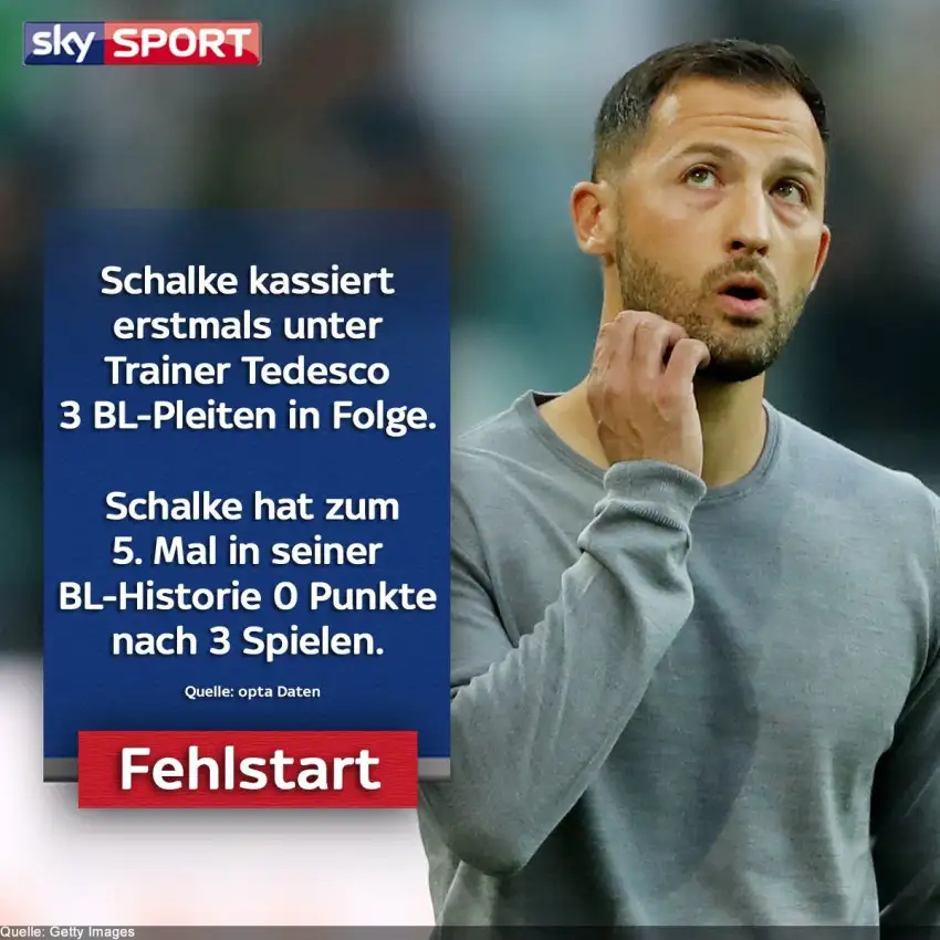 Tedesco yönetiminde korkunç başlangıç