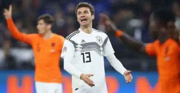 Dün oynanan Hollanda maçında oyuna sonradan giren Thomas Müller 100. milli maçına çıktı