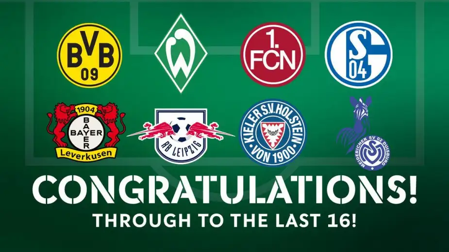 DFBPokal son 16'ya kalan takımlar