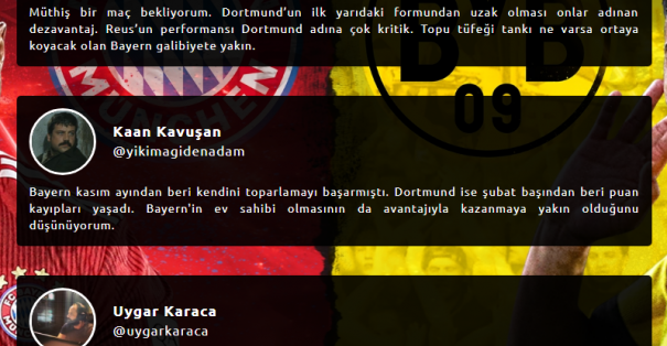 Spor medyasından ünlü isimlere der Klassiker'i sorduk