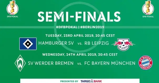 DFB Pokal yarı final maçlarının tarih ve saatleri belli oldu