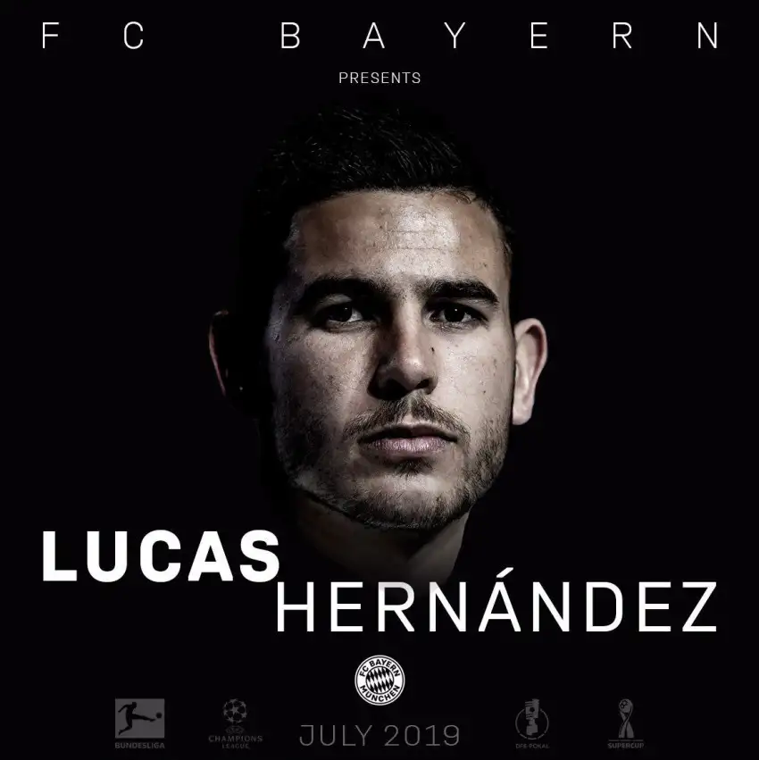 Bayern Münih Lucas Hernandez 'i transfer ettiğini açıkladı