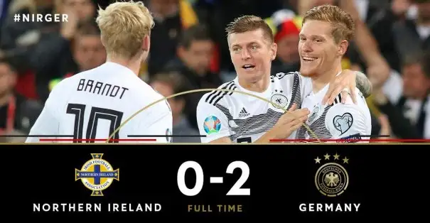 Almanya Kuzey İrlanda'yı deplasmanda 2-0 mağlup etti