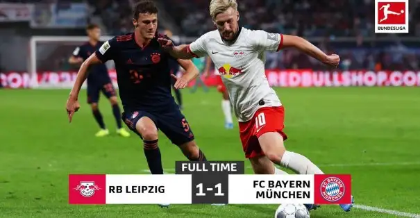 RB Leipzig ile Bayern Münih 1-1 berabere kaldı