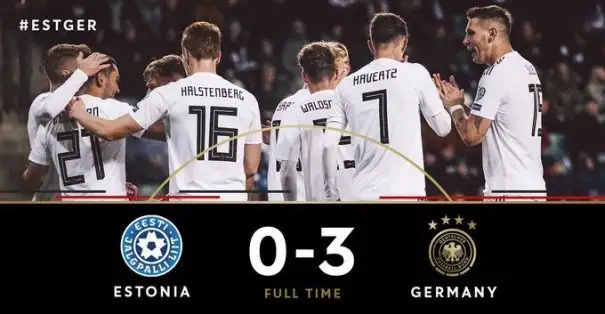 Almanya Estonya'yı 3-0 mağlup etti