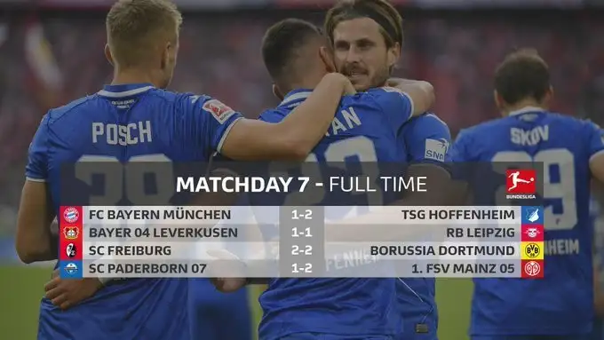 Bundesliga'da 7. hafta 16:30 seansı maçları tamamlandı