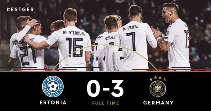 Almanya Estonya'yı 3-0 mağlup etti