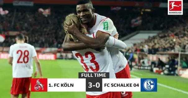 Ligin 2. yarısının formda ekibi Köln Schalke 04'ü 3-0 ile geçti