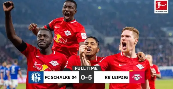 Günün son maçında RB Leipzig Schalke 04'ü 5-0 mağlup etti