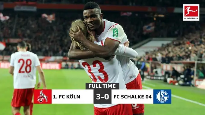 Ligin 2. yarısının formda ekibi Köln Schalke 04'ü 3-0 ile geçti