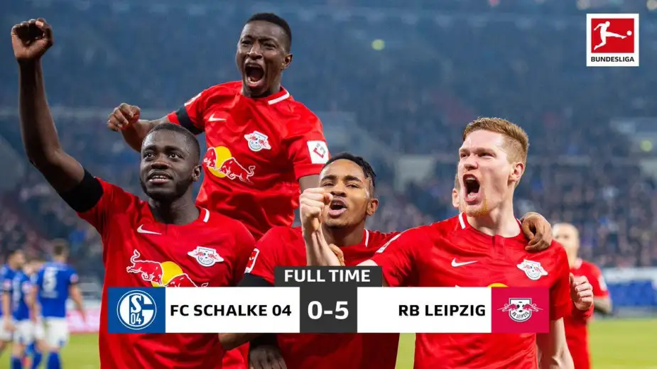 Günün son maçında RB Leipzig Schalke 04'ü 5-0 mağlup etti