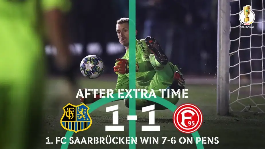 Saarbrücken kupa tarihinde yarı finale kalan ilk 4. seviye lig takımı oldu