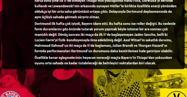 Spor medyamızdan tanıdık isimlerine der Klassiker nasıl sonuçlanır diye sorduk