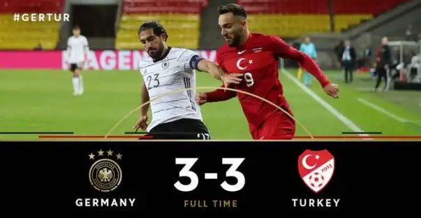 Almanya - Türkiye hazırlık maçı 3-3 sona erdi