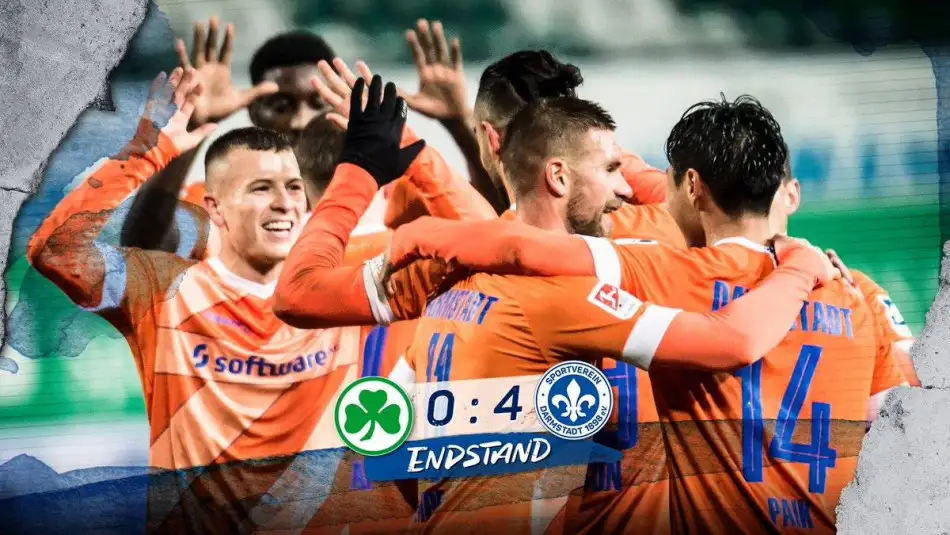 Darmstadt deplasmanda Greuther Fürth'ü 4-0 ile geçti