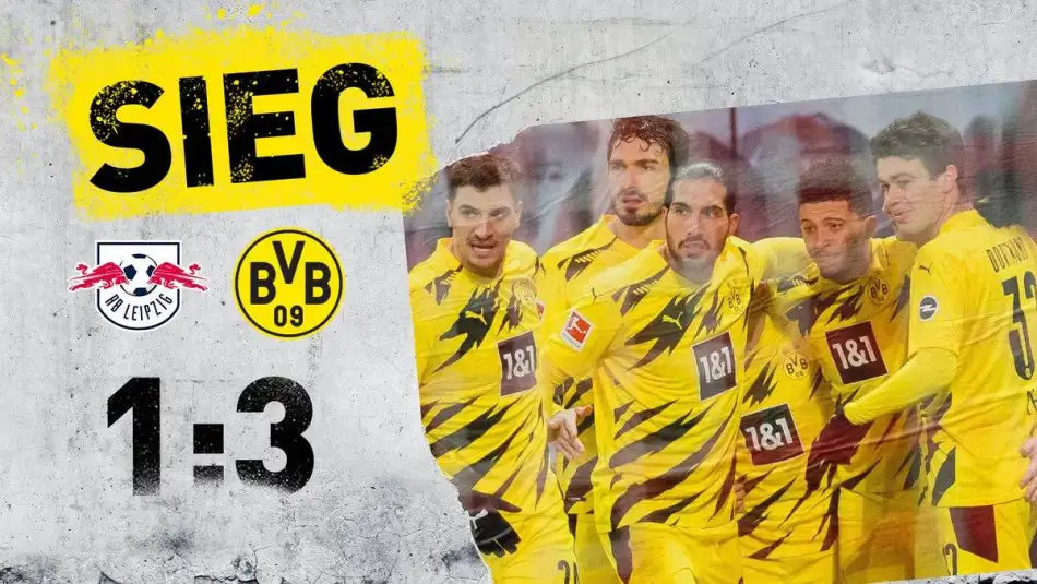 Borussia Dortmund deplasmanda RB Leipzig'i 3-1 ile geçti