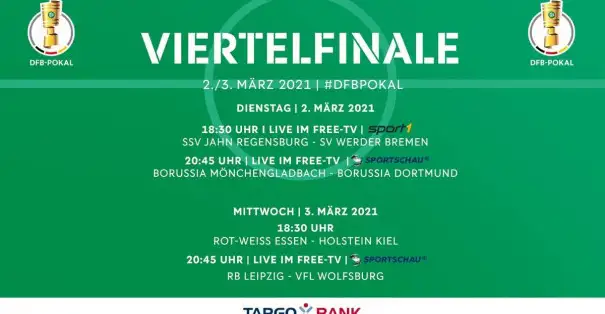 DFB Pokal çeyrek final maçlarının gün ve saati belli oldu