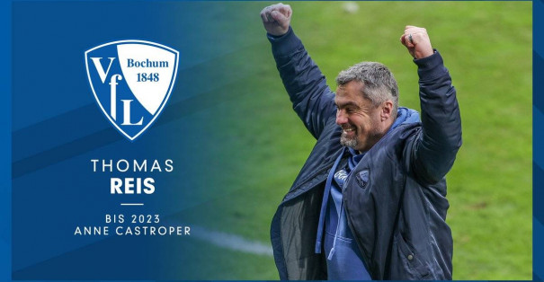  Bochum teknik direktör Thomas Reis'in sözleşmesini 2023'e kadar uzattı