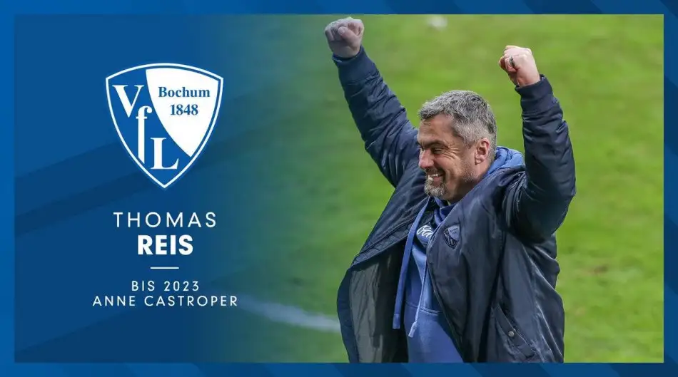  Bochum teknik direktör Thomas Reis'in sözleşmesini 2023'e kadar uzattı