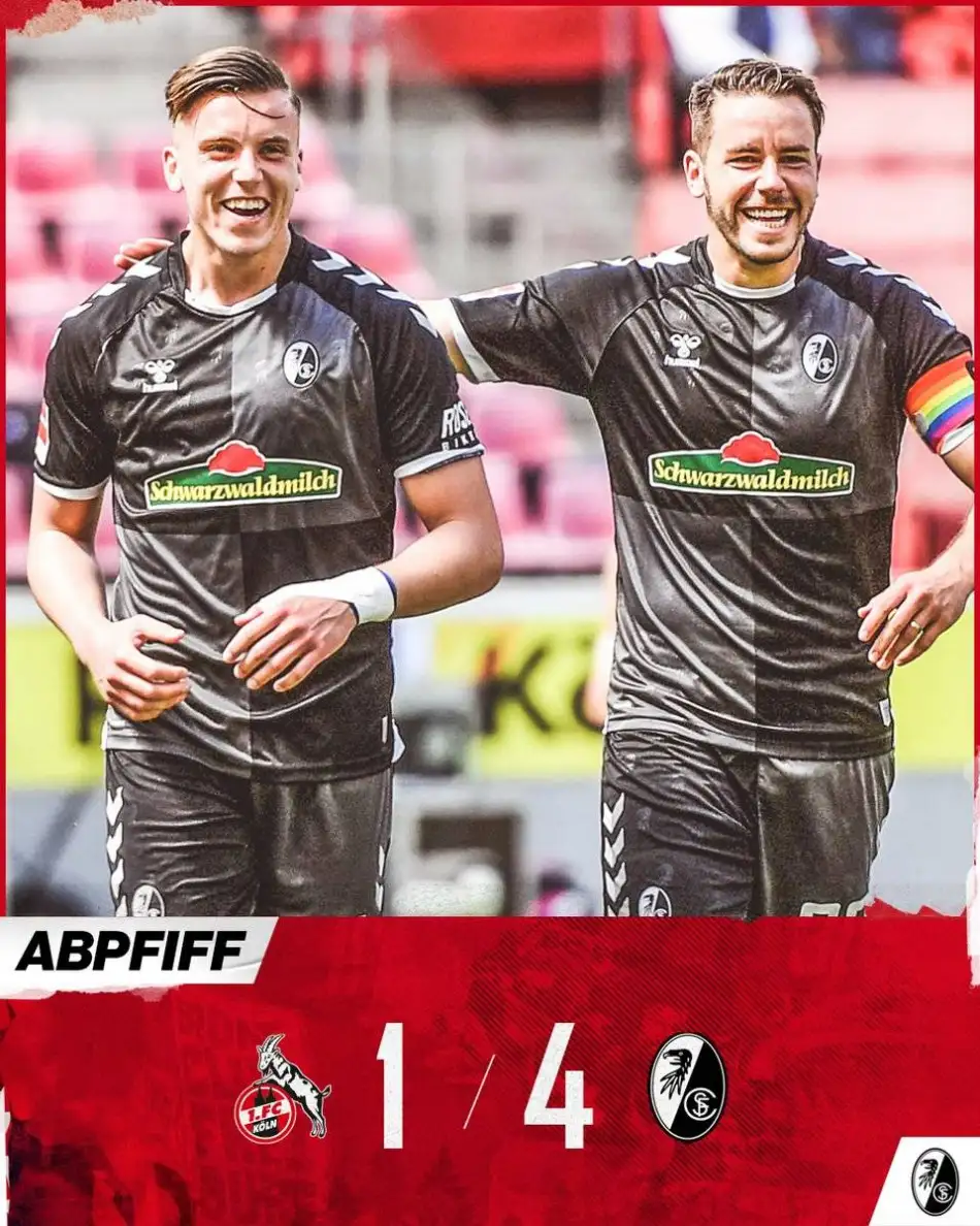 Freiburg Avrupa Konferans Ligi aşkına Köln'ü 4 gole boğdu