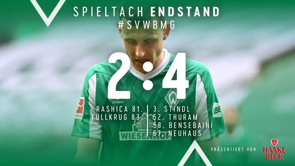Werder Bremen 2. Bundesliga'ya düştü