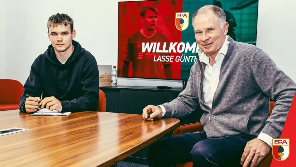 Augsburg 18 yaşındaki Lasse Günther'i bedelsiz olarak transfer etti