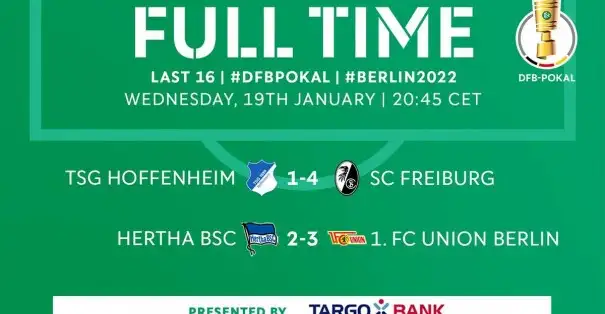 DFB Pokal'de son çeyrek finalistler de belli oldu